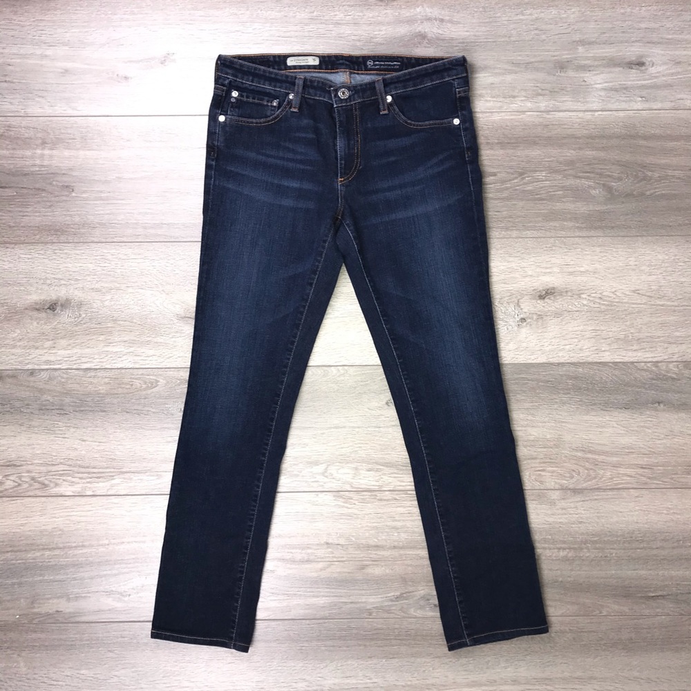 AG Premier Skinny Straight Dark Blue Size 30